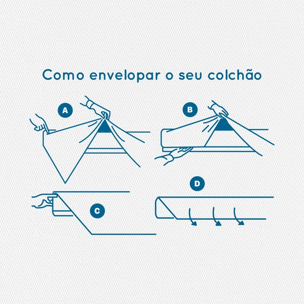 Lençol Superior com Bainha e Costura Dupla Hotel em Casa