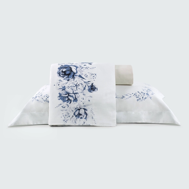 Jogo de Lençol Garden Blue
