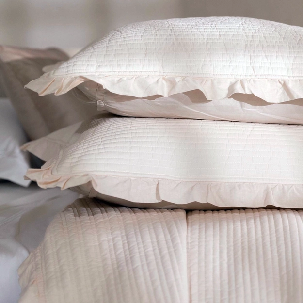 Kit Colcha Matelassê com Babados Olivia