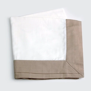 Toalha De Mesa com Bordado Cotton Linen Kiel