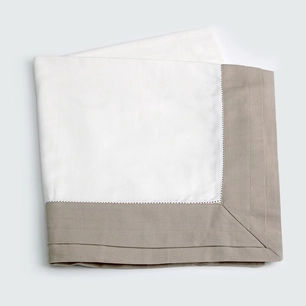 Toalha De Mesa com Bordado Cotton Linen Kiel