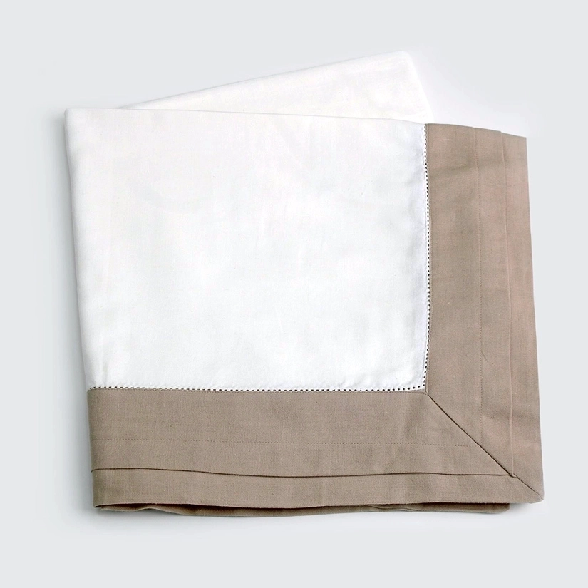 Toalha De Mesa com Bordado Cotton Linen Kiel