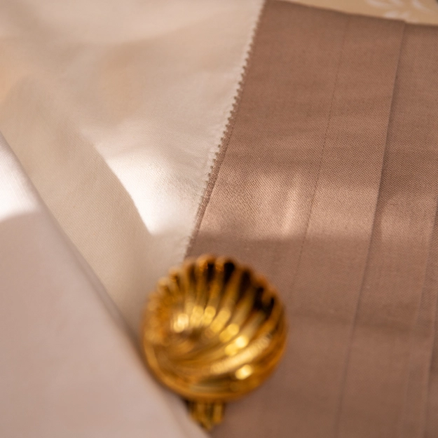 Toalha De Mesa com Bordado Cotton Linen Kiel