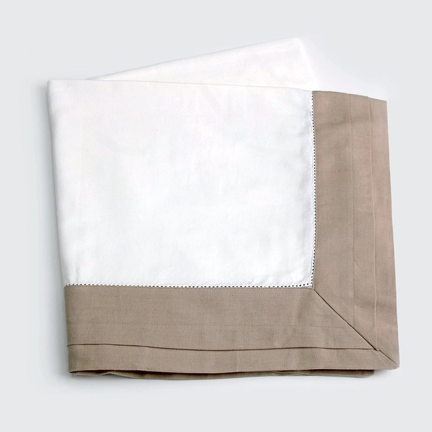 Toalha De Mesa com Bordado Cotton Linen Kiel