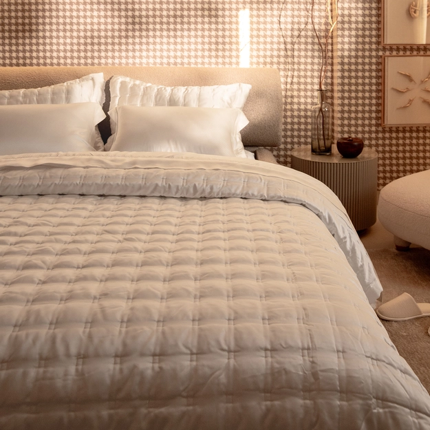 Kit Colcha de Cetim 100% Seda Luxury