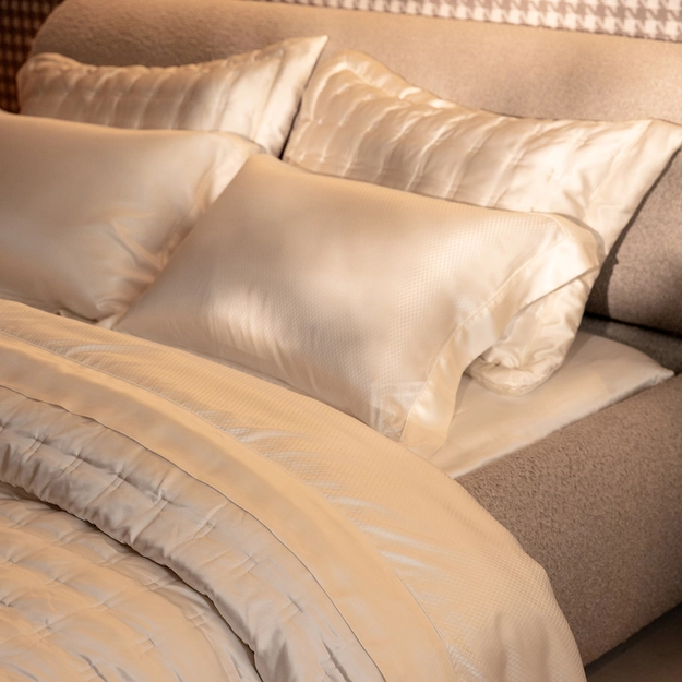 Kit Colcha de Cetim 100% Seda Luxury
