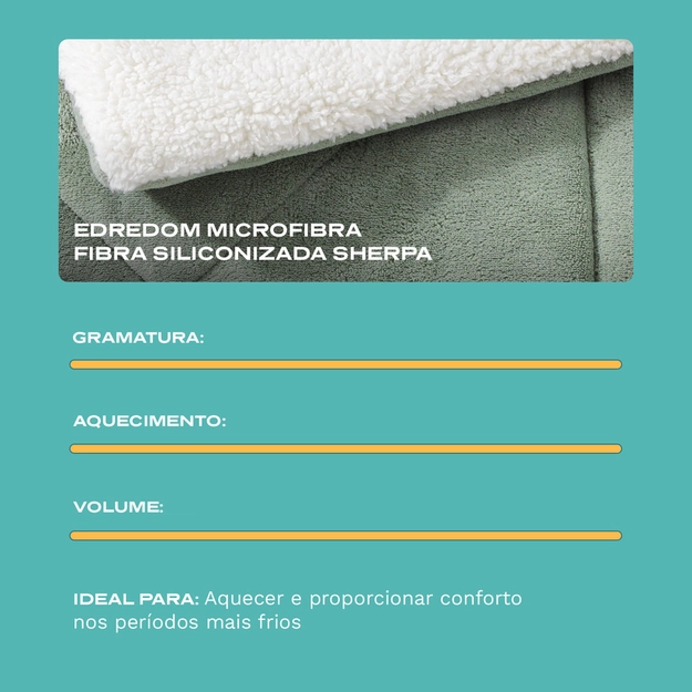 Edredom Microfibra Fibra Siliconizada Sherpa