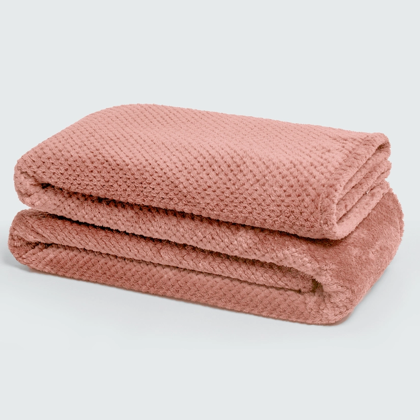 Manta Flannel Efeito Favo One for All