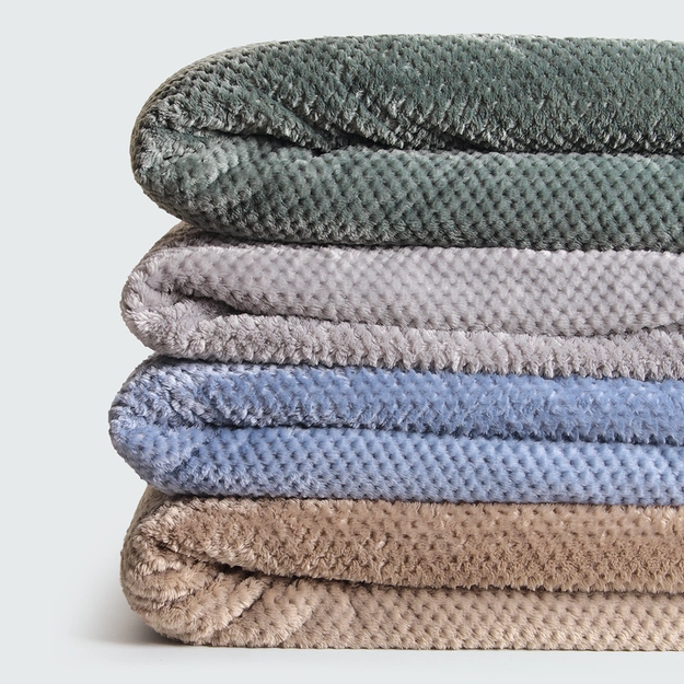 Manta Flannel Efeito Favo One for All