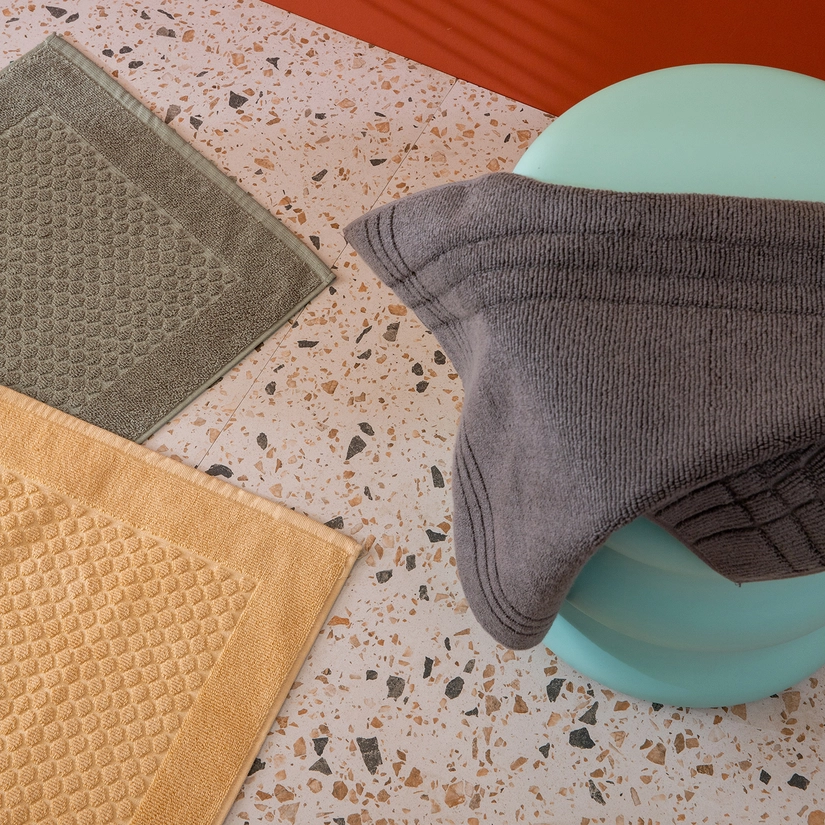 Toalha De Piso Jacquard 100% Algodão Basic