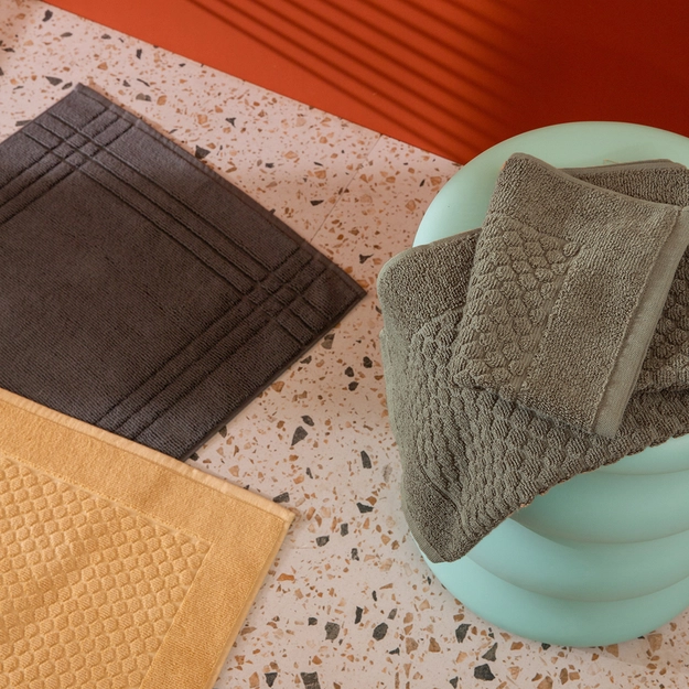 Toalha De Piso Jacquard 100% Algodão Basic