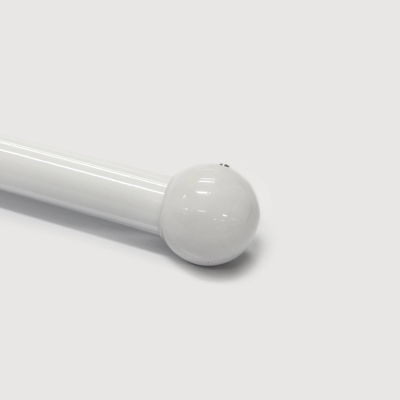 Ponteira para Varão em Ferro Daisy Branco