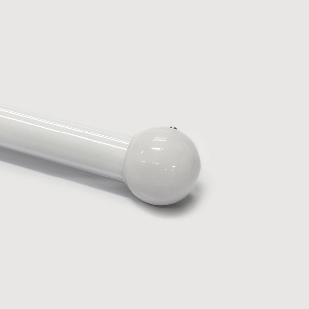 Ponteira para Varão em Ferro Daisy Branco