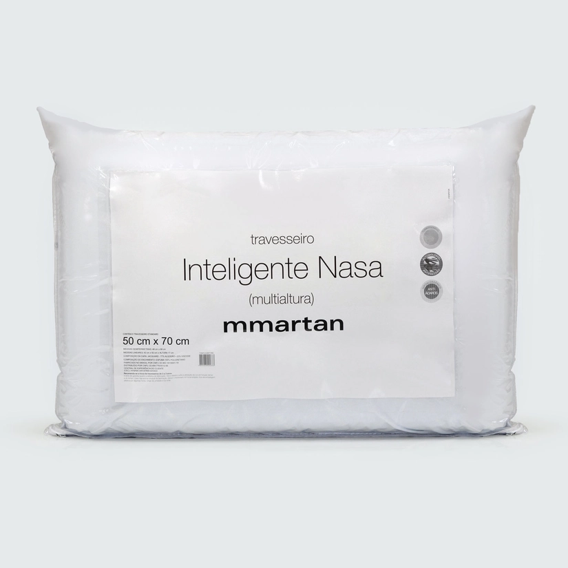 Travesseiro Fibra Sintética Macio Multialtura Nasa