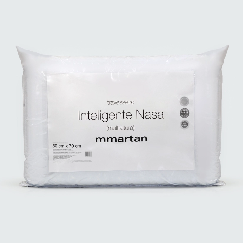 Travesseiro Fibra Sintética Macio Multialtura Nasa