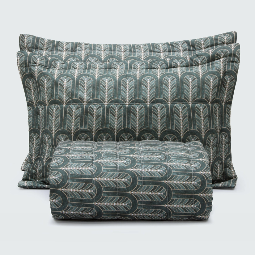 Kit Colcha Matelassê Jade