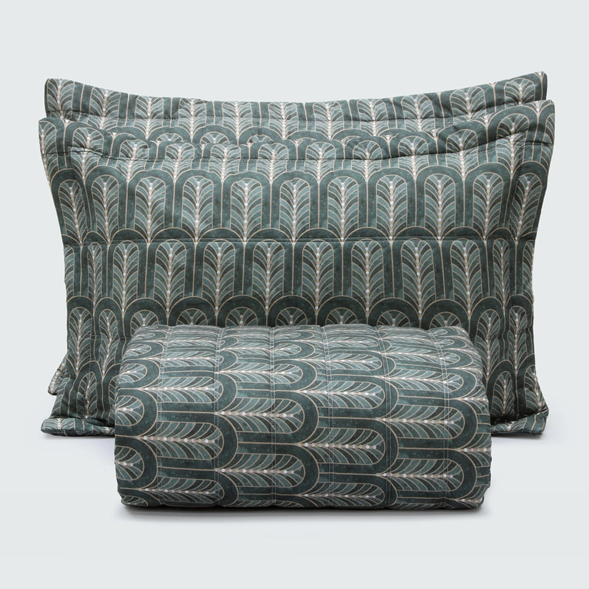 Kit Colcha Matelassê Jade