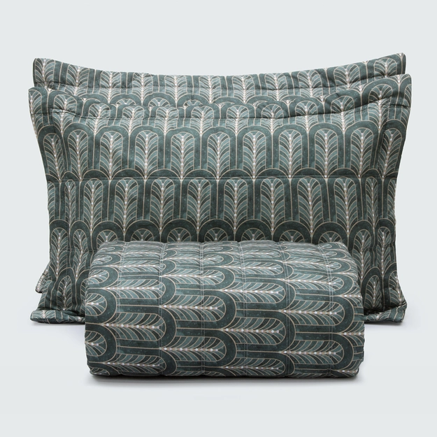 Kit Colcha Matelassê Jade