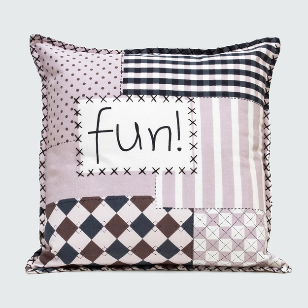 Capa De Almofada Patchwork College Girl