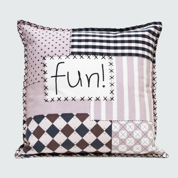 Capa De Almofada Patchwork College Girl