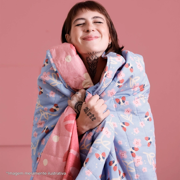 Kit Colcha Matelassê Dupla Face Potência por Bruna Frog