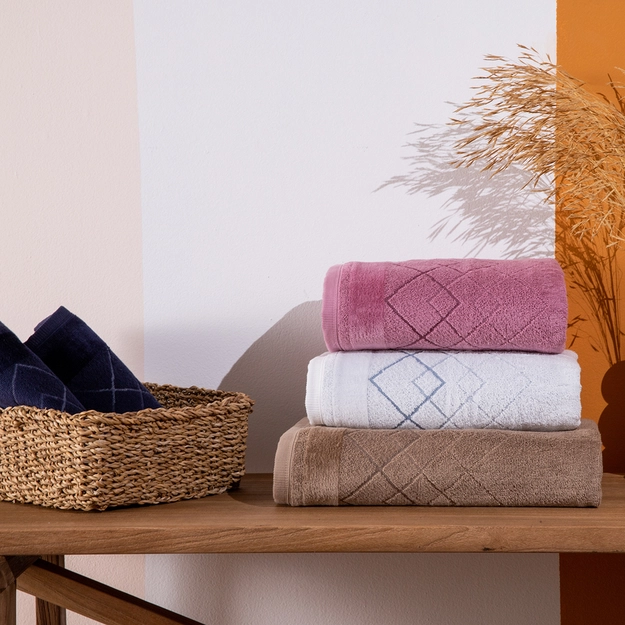 Toalha Fio Penteado Jacquard Tangram
