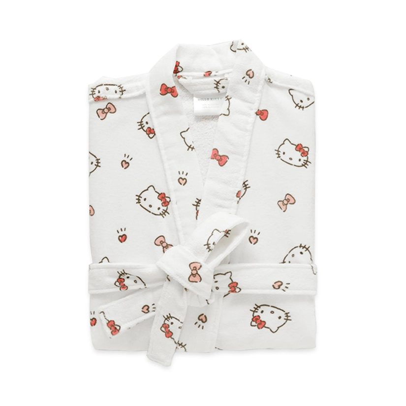 Roupão Infantil em Veludo Hello Kitty