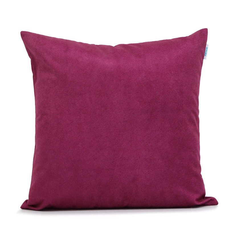 Capa de Almofada Aveludada Magenta 43cm x 43cm