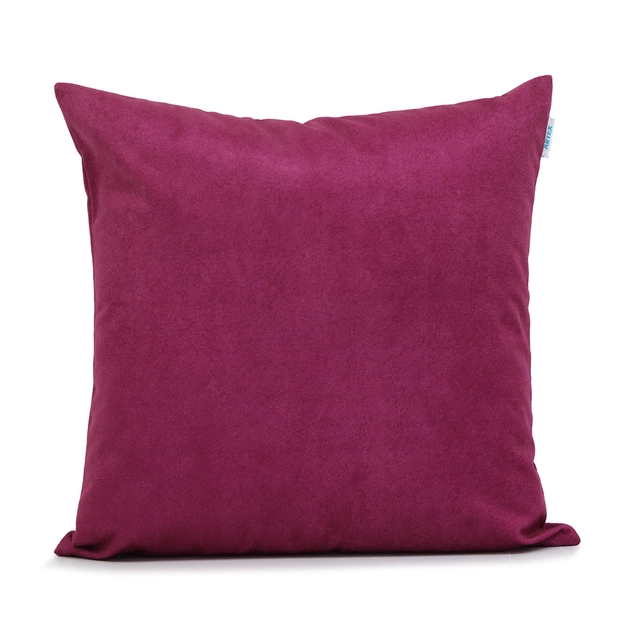 Capa de Almofada Aveludada Magenta 43cm x 43cm