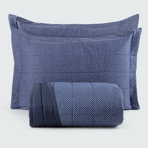 Kit Colcha Percal Matelassê Rye