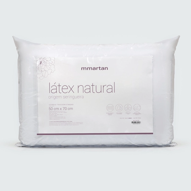 Travesseiro Suporte Firme Latex Natural