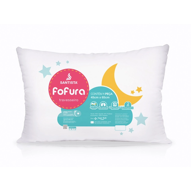 Travesseiro Rolinho Suporte Macio Adapt Fofura