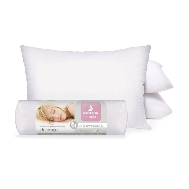 Travesseiro Rolinho Suporte Macio Loft Gel