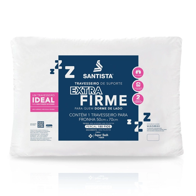 Travesseiro Suporte Extra Firme Super Bulk Pop